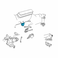 OEM 1992 Chevrolet K2500 Bracket Asm-Trans Brace Diagram - 15696695