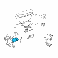 OEM 1996 Chevrolet K1500 Bracket-Engine Mount Engine Side Diagram - 15730591