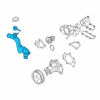 OEM 2013 Infiniti M56 Outlet Water Diagram - 11060-1MC0A