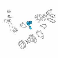 OEM 2013 Infiniti M56 Thermostat Assembly Diagram - 21200-AD21A