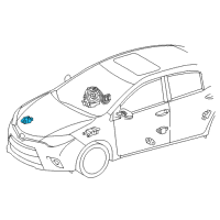 OEM 2019 Toyota Corolla Front Sensor Diagram - 89173-09881