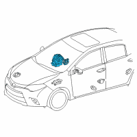 OEM 2016 Toyota Camry Clock Spring Diagram - 84307-02220