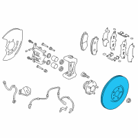 OEM 2017 Infiniti QX50 Rotor-Disc Brake, Front Diagram - 40206-4GA0A