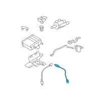 OEM 2006 Cadillac CTS Rear Oxygen Sensor Diagram - 19209815
