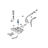 OEM 2003 Pontiac Vibe Valve, Fuel Tank Vent Diagram - 88971551