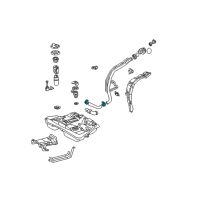 OEM 2004 Pontiac Vibe Clamp Asm, Fuel Tank Filler Hose <Use 8A 2776A> Diagram - 19205396