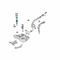 OEM 2003 Pontiac Vibe Filter Diagram - 88969125