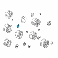 OEM 2001 GMC Sonoma Hub Cap Diagram - 15039469