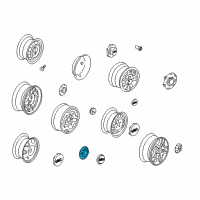 OEM 1992 GMC Jimmy Hub Cap ASSEMBLY Diagram - 15635591