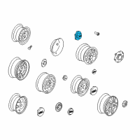 OEM 2003 GMC Sonoma Wheel Cap Diagram - 15998644