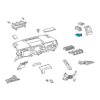 OEM 2015 Toyota Prius V Cup Holder Diagram - 55620-47071-B1