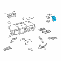 OEM 2013 Toyota Prius V Vent Panel Diagram - 55661-47120-B0