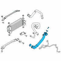 OEM Ford Outlet Hose Diagram - HL3Z-6F073-A