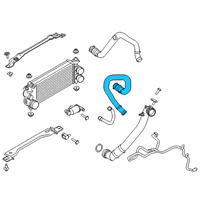 OEM 2020 Ford Expedition Upper Hose Diagram - JL3Z-6C646-A