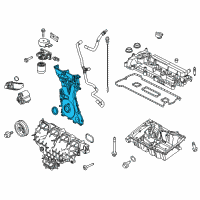 OEM Ford Edge Front Cover Diagram - CJ5Z-6019-D