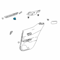 OEM Toyota C-HR Window Switch Diagram - 84810-02240