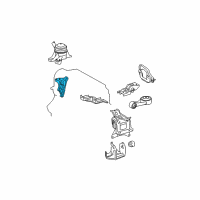 OEM 2010 Toyota Yaris Side Mount Bracket Diagram - 12315-21044