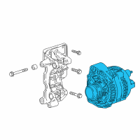 OEM 2022 GMC Savana 2500 Alternator Diagram - 84331736