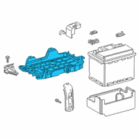 OEM Lexus Battery Trays Diagram - 7440433160