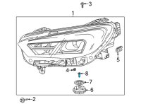 OEM Buick Encore GX Lamp Cover Screw Diagram - 42748429