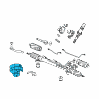 OEM 2011 Acura RL Plate, Power Steering Heat Baffle Diagram - 53692-SJA-010