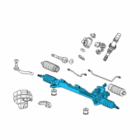 OEM Acura RL Rack, Power Steering Diagram - 53601-SJA-A05