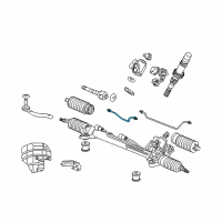 OEM 2008 Acura RL Pipe Assembly, Driver Side Feed Diagram - 53671-SJA-A01