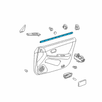 OEM 1997 Lexus ES300 Door Seal Diagram - 6817133020