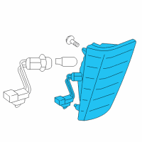OEM Lexus Lens & Body, Back-Up Lamp, LH Diagram - 81681-60070