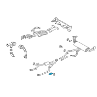 OEM 2007 BMW X5 Bracket, Front Silencer Diagram - 18-20-7-558-658