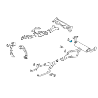 OEM 2007 BMW X5 Rear Silencer Bracket, Rear Diagram - 18-20-7-558-659