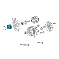 OEM Toyota Corolla Pulley Diagram - 27415-F0010