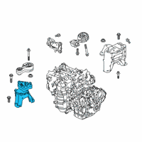 OEM 2019 Honda Accord Rubber Assembly, Engine Side Mounting Diagram - 50820-TWA-A51