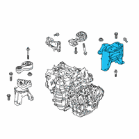 OEM 2022 Honda Accord Rubber, Transmission Mounting Diagram - 50850-TWA-A53