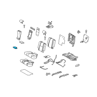 OEM 2022 Toyota 4Runner Center Cushion Diagram - 72854-60020