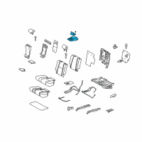 OEM 2014 Toyota 4Runner Armrest Assembly Diagram - 72830-35230-C3