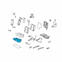 OEM 2019 Toyota 4Runner Seat Cushion Pad Diagram - 71612-60430