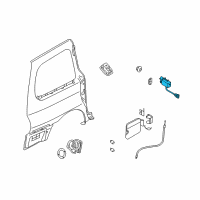 OEM 2005 Kia Sedona Opener-Fuel Lid Diagram - 0K55242470A