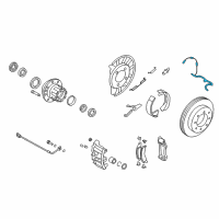 OEM 2012 Ford E-150 Rear Speed Sensor Diagram - BC2Z-2C190-A