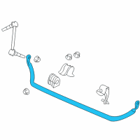 OEM Pontiac G8 Stabilizer Bar Diagram - 92184620