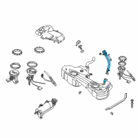 OEM 2003 BMW 325xi Plastic Filler Pipe Diagram - 16-11-7-177-490