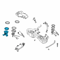 OEM 2004 BMW M3 Fuel Pump, Right Diagram - 16-14-2-229-684