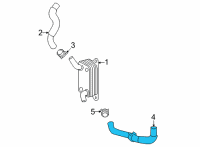 OEM 2022 Toyota Corolla Cross Outlet Hose Diagram - 16264-F2180