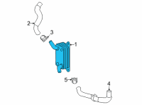 OEM 2020 Lexus UX200 Cooler, Transmission Diagram - 33493-12090