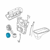 OEM 1996 Toyota 4Runner Pulley Diagram - 88451-95J01