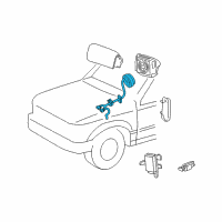 OEM 2001 Ford Explorer Sport Clock Spring Diagram - F87Z-14A664-BC