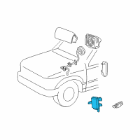 OEM 2001 Ford Explorer Sport Side Impact Sensor Diagram - YL2Z-14B345-AB