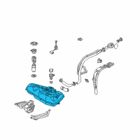 OEM 2004 Pontiac Vibe Tank, Fuel Diagram - 88970247