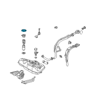 OEM Pontiac Vibe Retainer, Fuel Tank Fuel Pump Module Adapter Diagram - 88973857