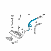 OEM 2007 Pontiac Vibe Pipe, Fuel Tank Filler Diagram - 88974404